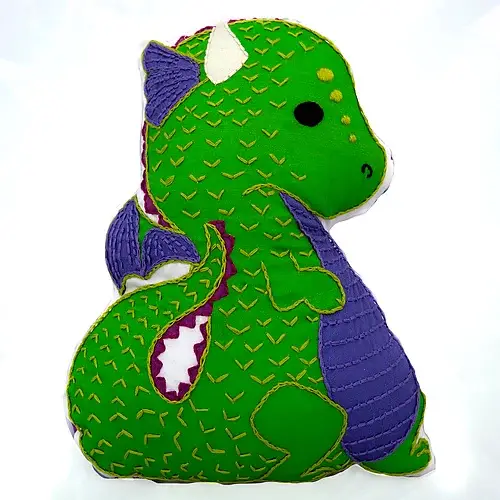 Dragon Stuffie Hand Embroidery Kit