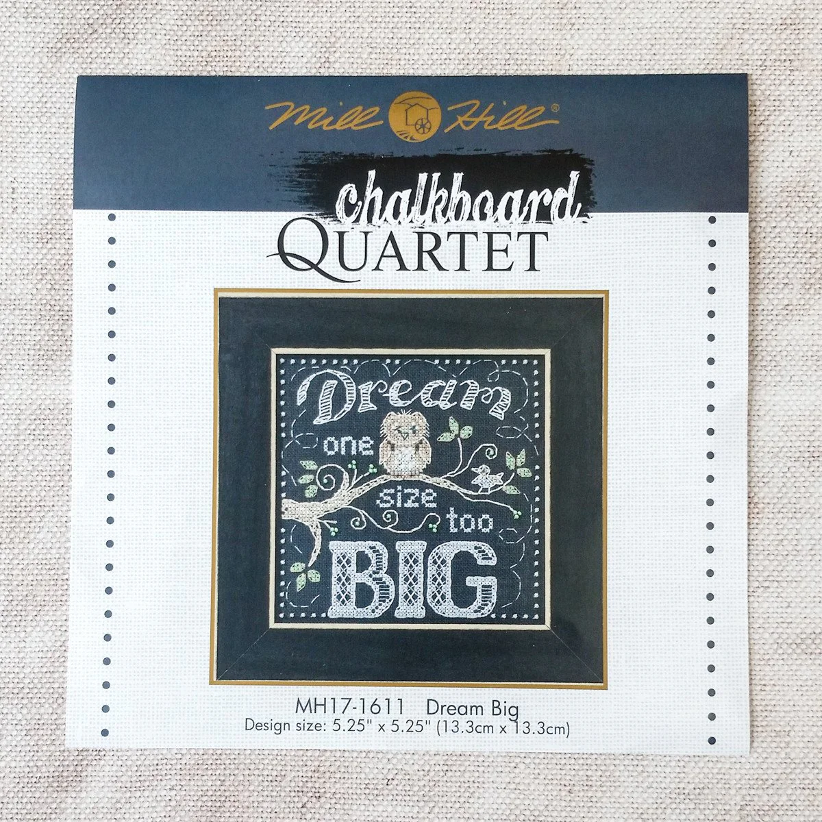 Dream Big Chalkboard Inspired Cross Stitch Kit - Image 2