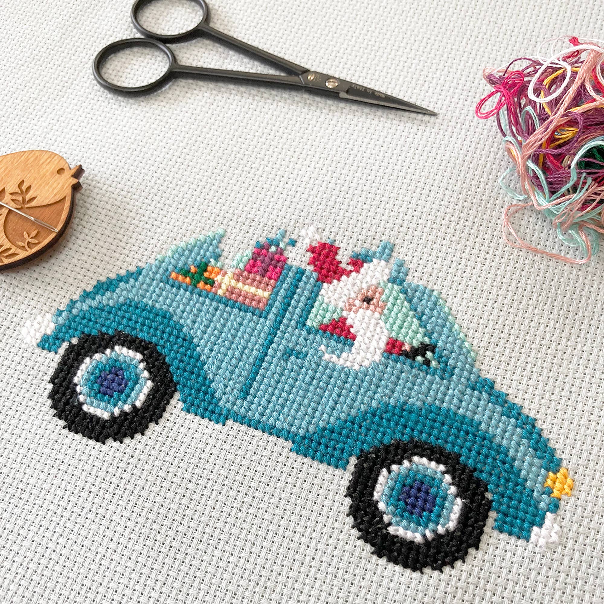 Driving Home For Christmas Cross Stitch Pattern - Image 2