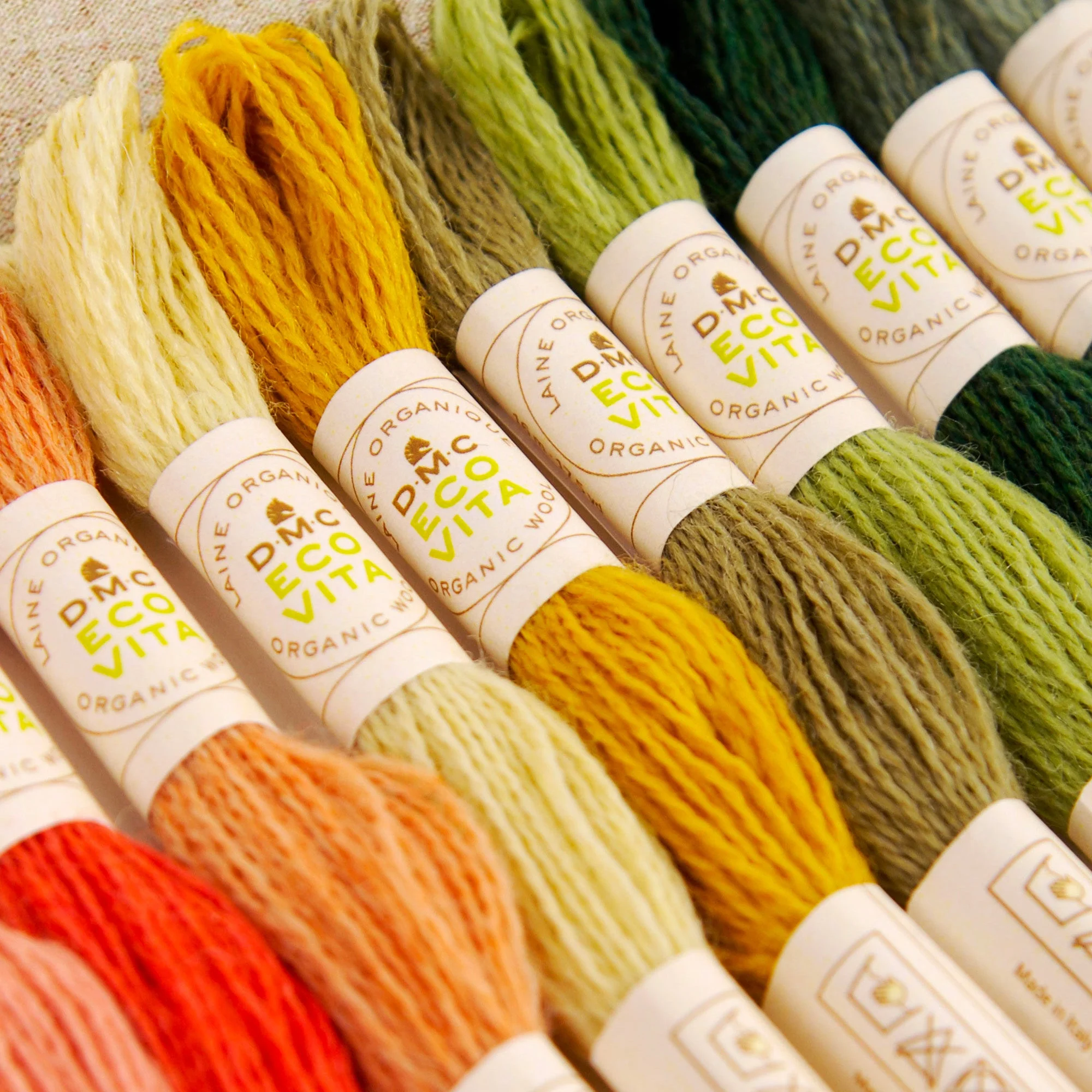 Eco Vita Naturally Dyed Wool Embroidery Thread - Complete Set - Image 3