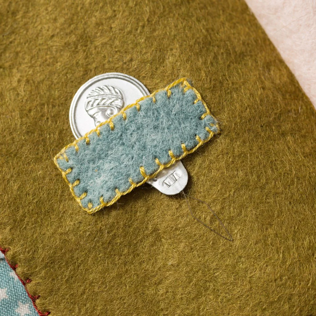 Hand Embroidered Felt Needle Book Kit - Image 5
