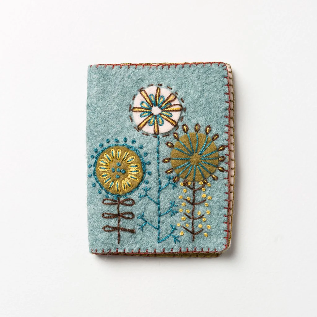 Hand Embroidered Felt Needle Book Kit - Image 6