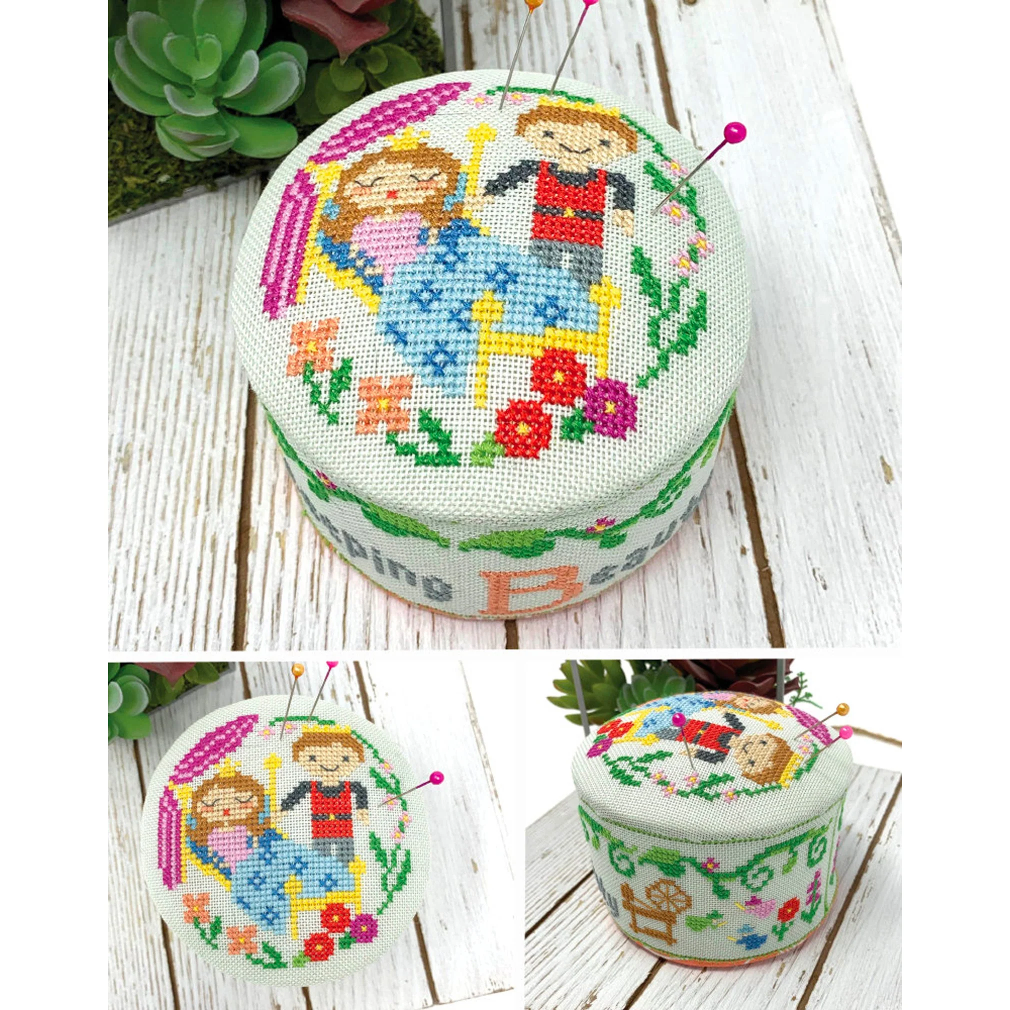 Fairy Tale Pincushion Cross Stitch Pattern - Sleeping Beauty - Image 4
