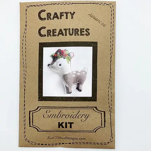 Fawn Stuffie Hand Embroidery Kit - Image 2