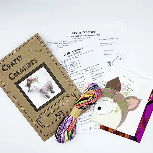 Fawn Stuffie Hand Embroidery Kit - Image 3