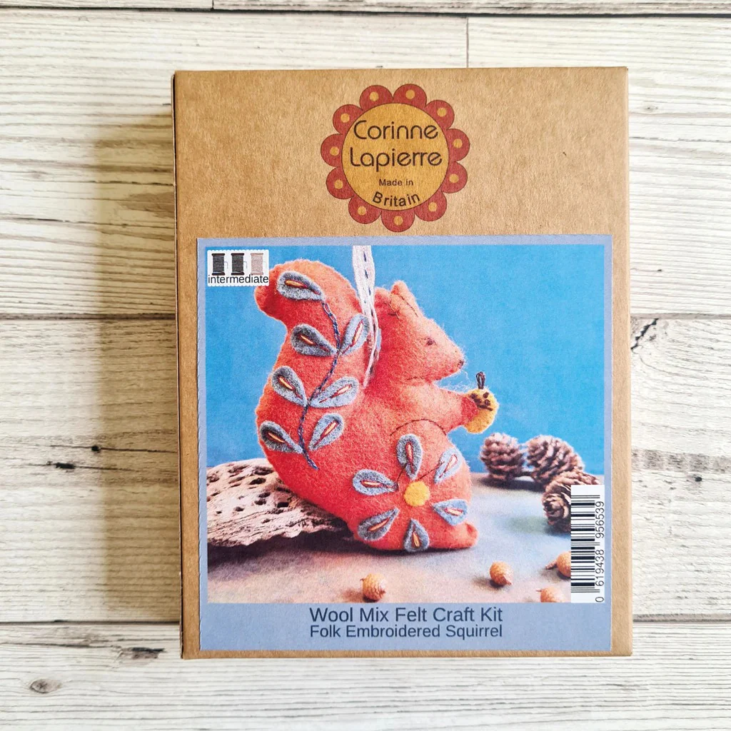 Felt Craft Mini Kit - Folk Squirrel - Image 3