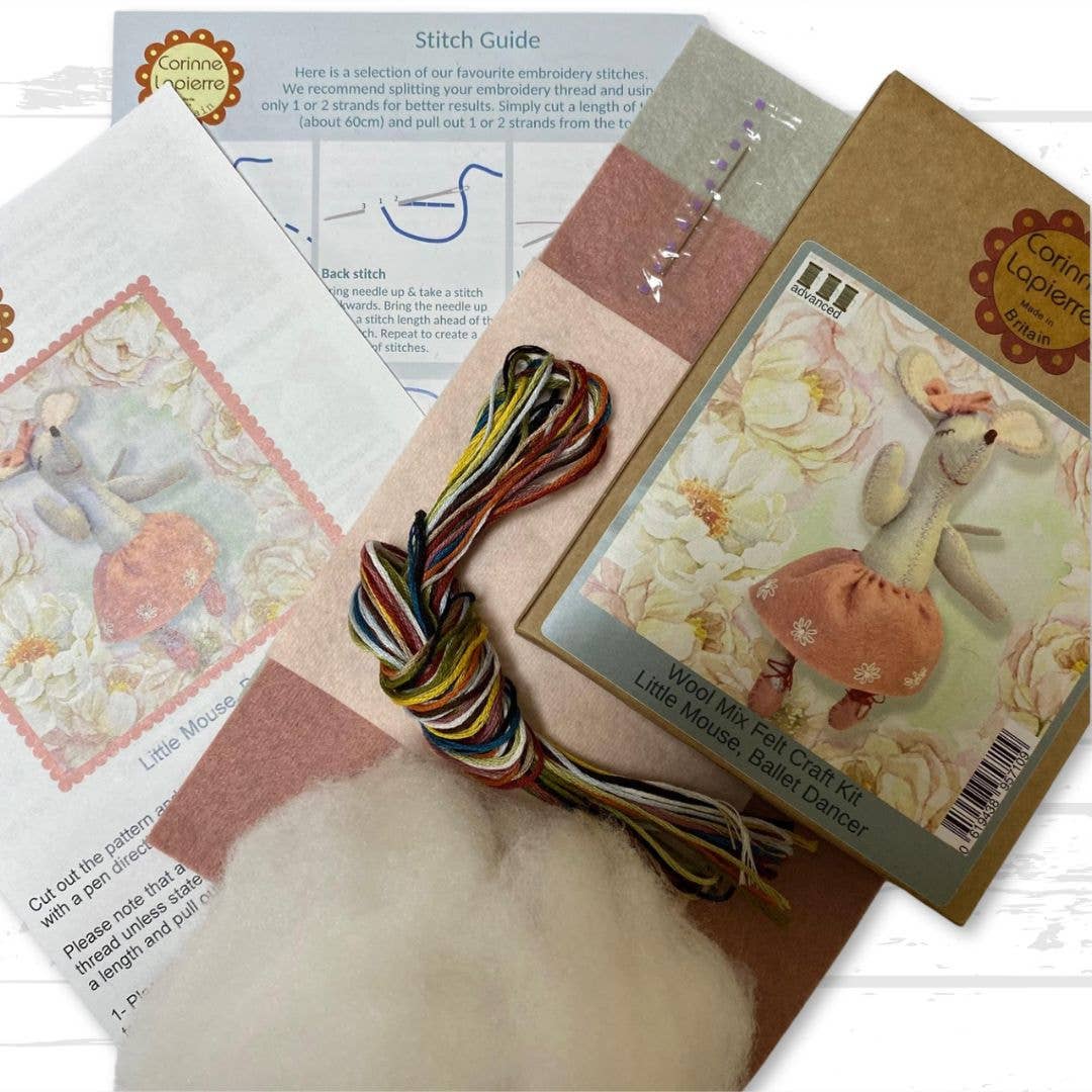Felt Craft Mini Kit - Little Mouse the Ballet Dancer - Image 6
