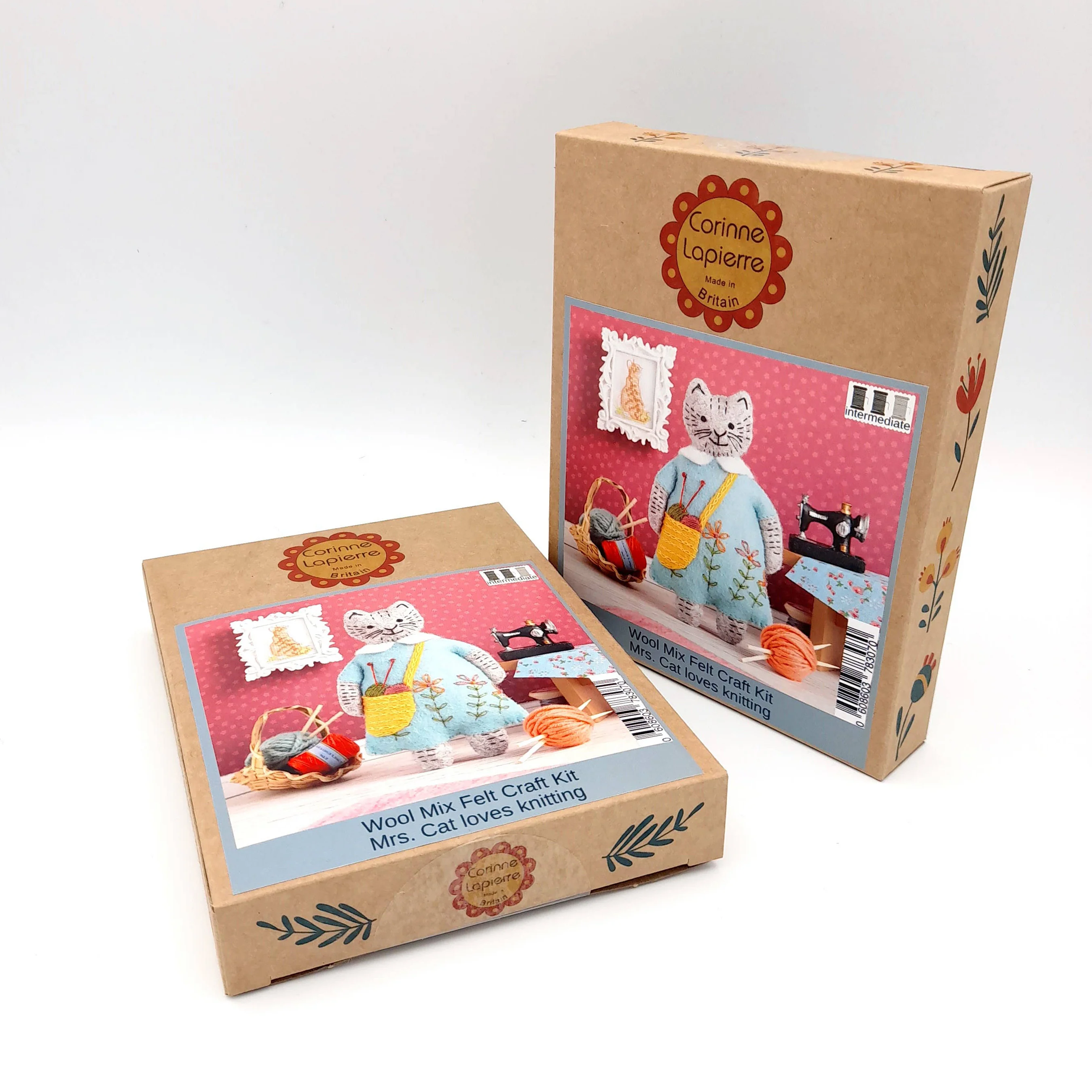 Felt Craft Mini Kit - Mrs. Cat Loves Knitting - Image 3
