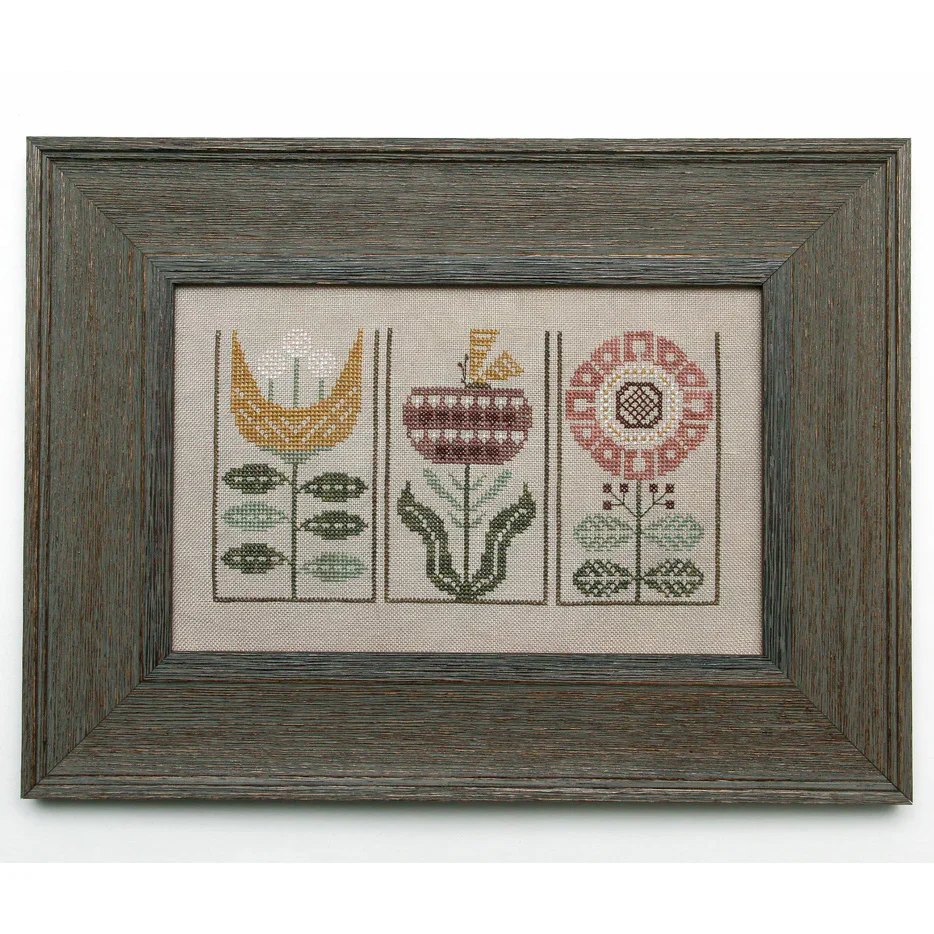 Floral Etching 2 Cross Stitch Pattern