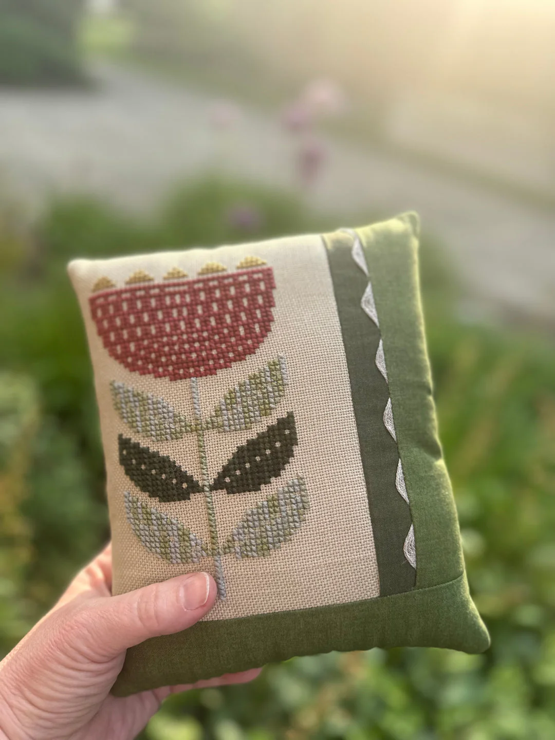 Floral Etching Cross Stitch Pattern - Image 2