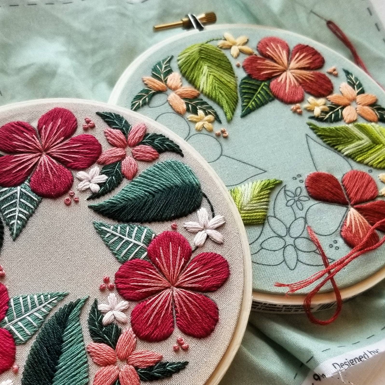 Floral Flourish Hand Embroidery Kit