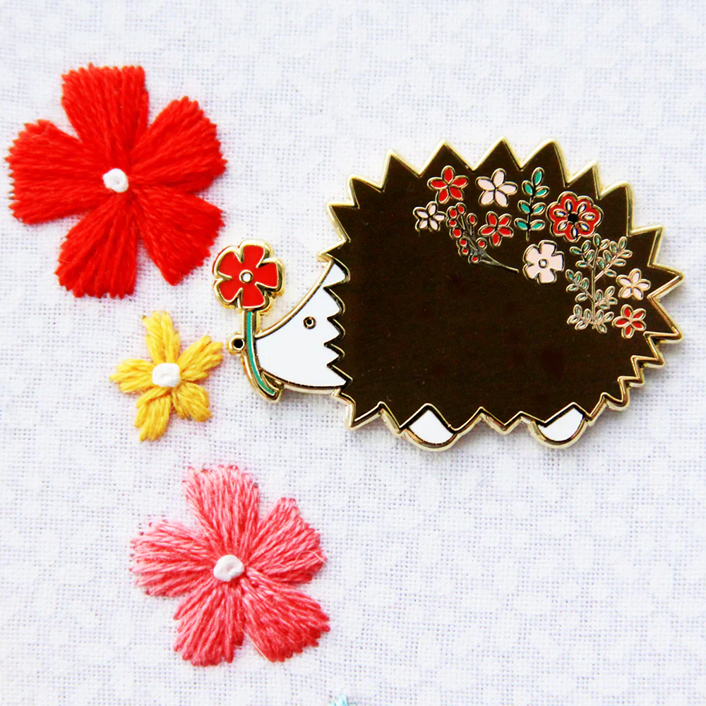 Floral Hedgehog Needle Minder - Image 2