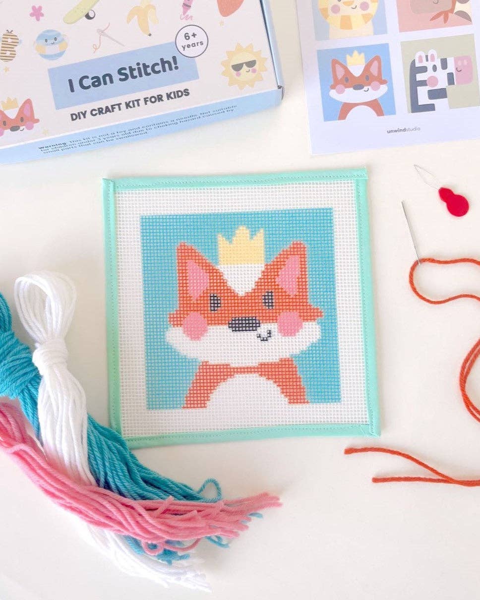 Needlepoint Kit for Kids - Florence, the Fox - Image 3