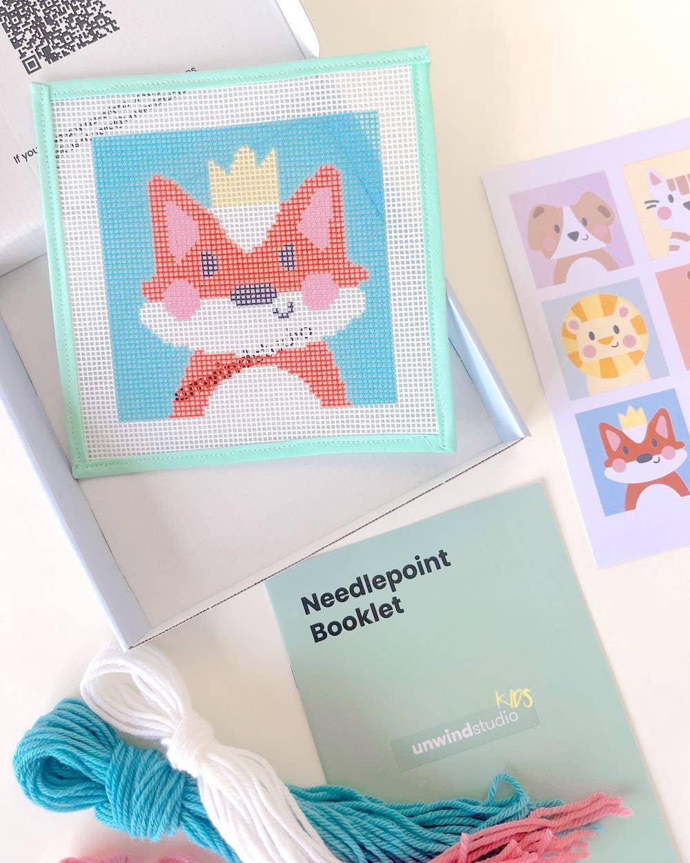 Needlepoint Kit for Kids - Florence, the Fox - Image 4