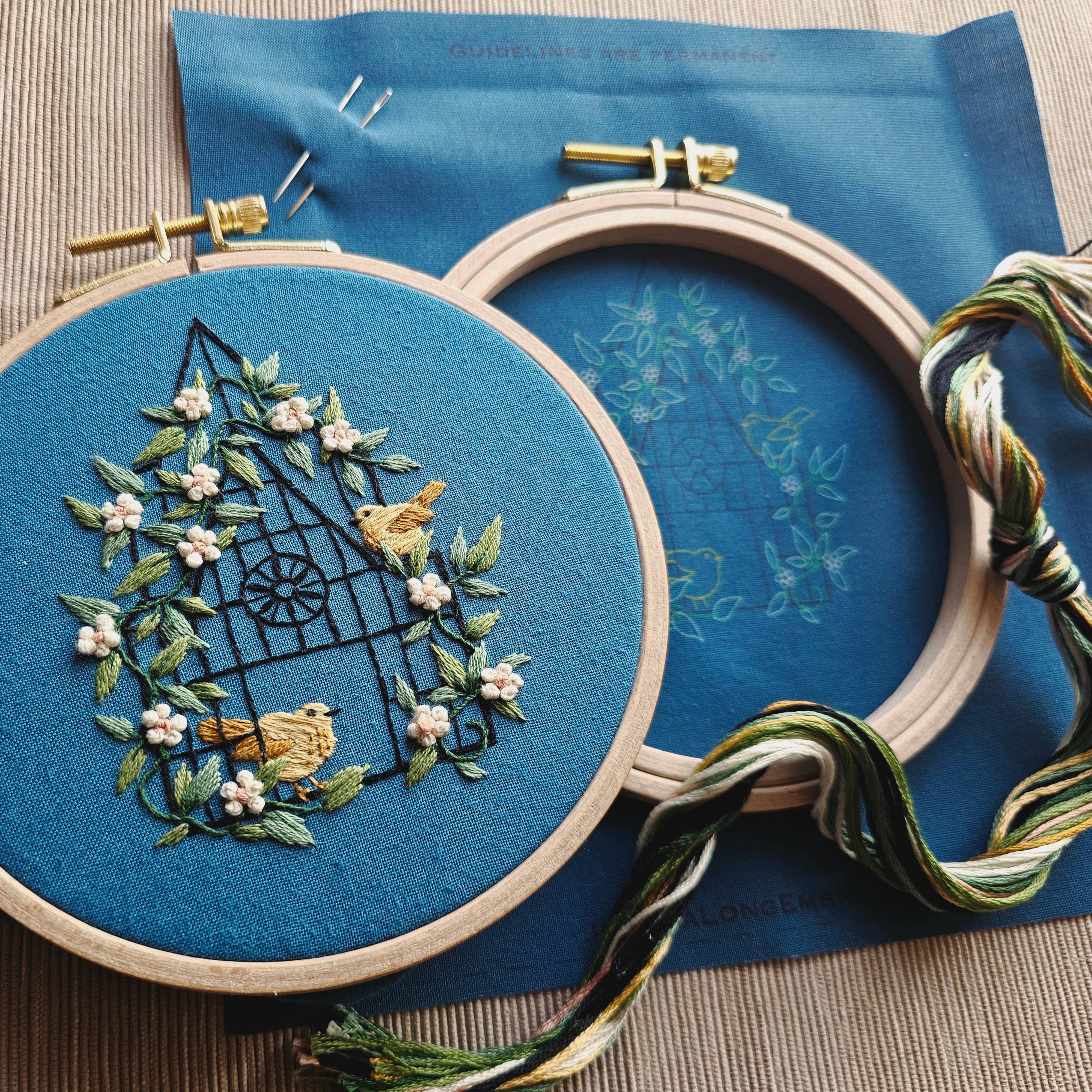 Fly Free Bird Hand Embroidery Kit - Image 2