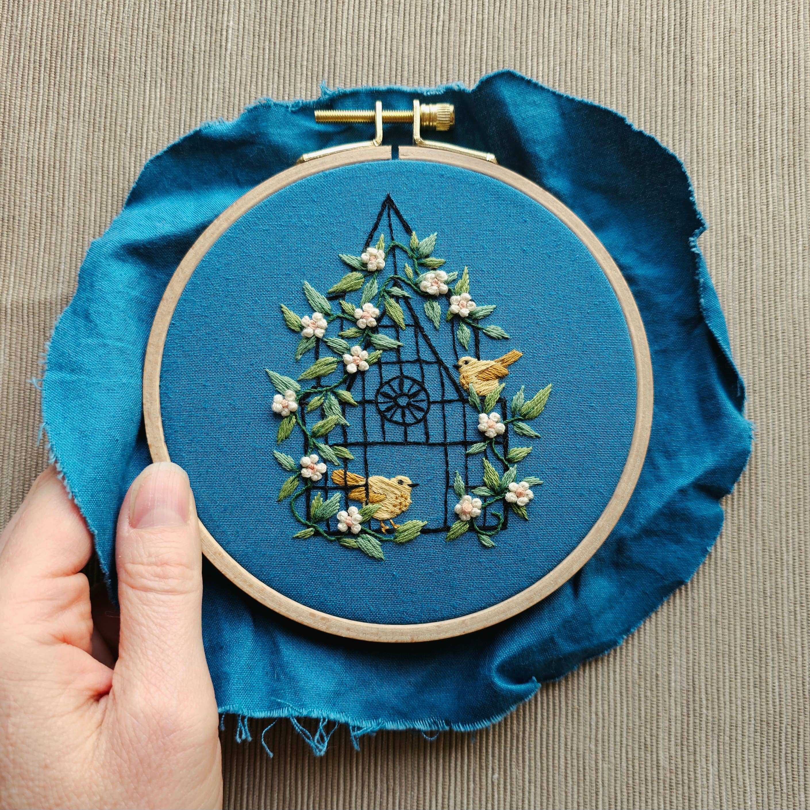 Fly Free Bird Hand Embroidery Kit - Image 3