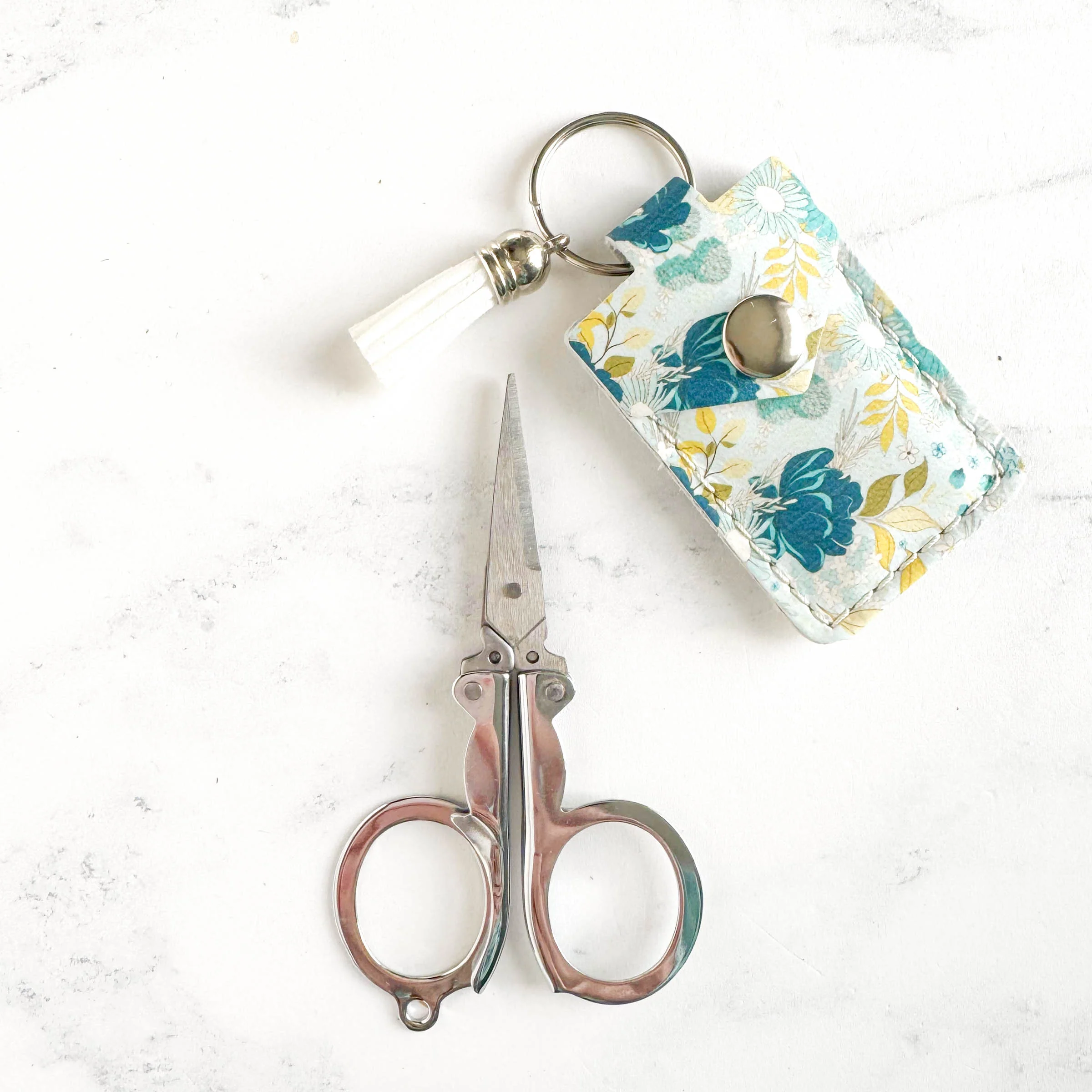 Folding Scissors with Leather Pouch - Feed My Soul - Image 4