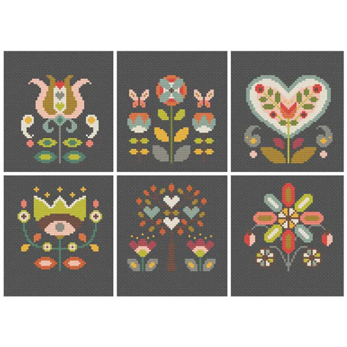Folk Flowers Cross Stitch Pattern - Image 4