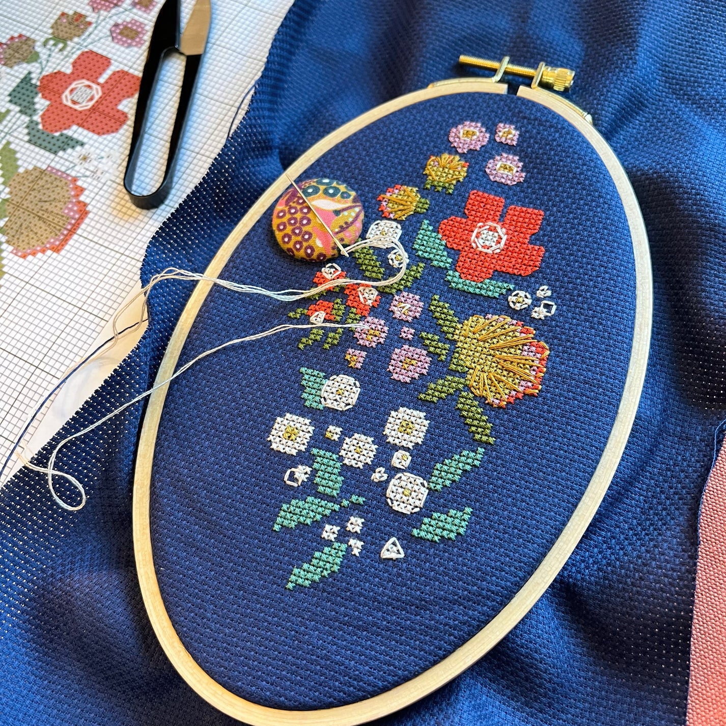 Forget-Me-Knots Cross Stitch Kit - Image 2