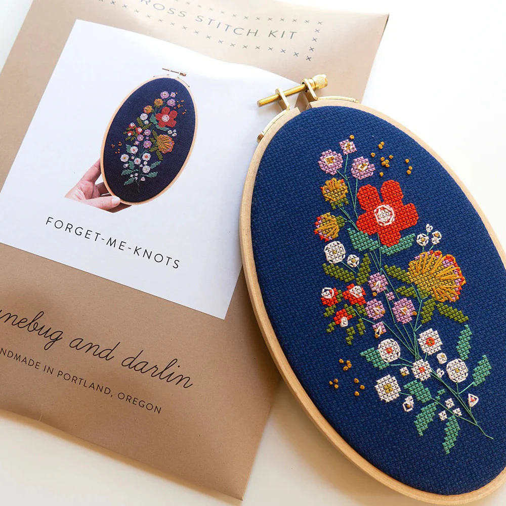 Forget-Me-Knots Cross Stitch Kit - Image 4