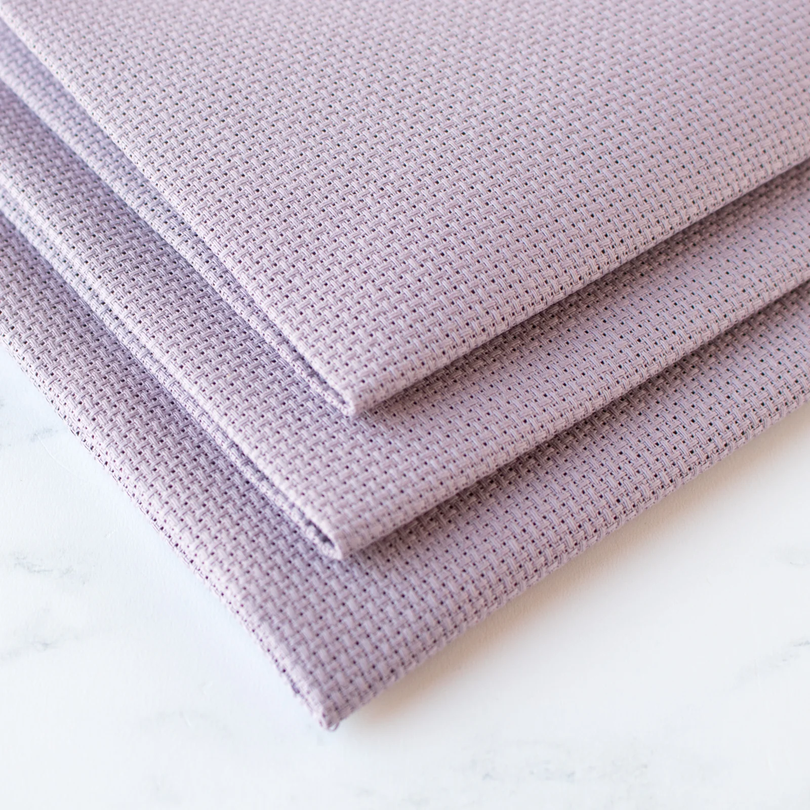 French Country Purple Aida Cross Stitch Fabric