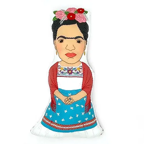 Frida Kahlo Stuffie Hand Embroidery Kit