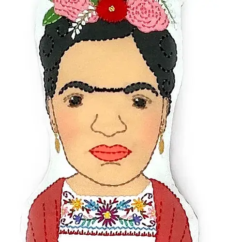 Frida Kahlo Stuffie Hand Embroidery Kit - Image 3