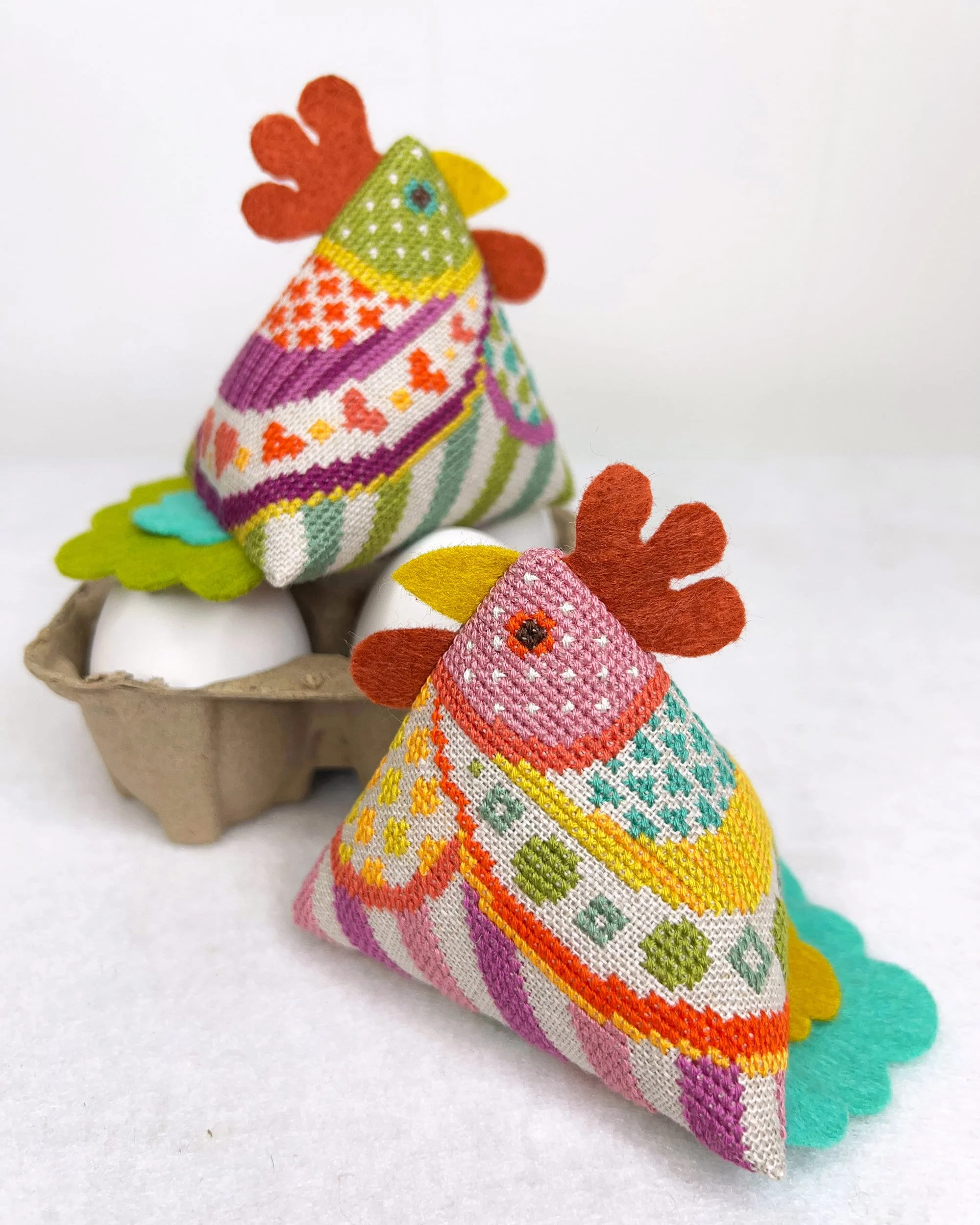Funky Chickens Cross Stitch Pattern - Image 2
