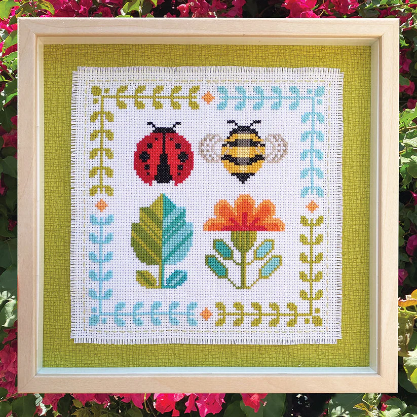 Garden Friends Cross Stitch Pattern