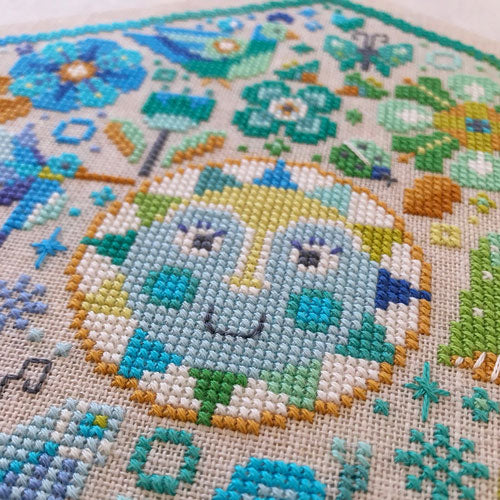 Garden Party Cross Stitch Pattern - Cool - Image 3