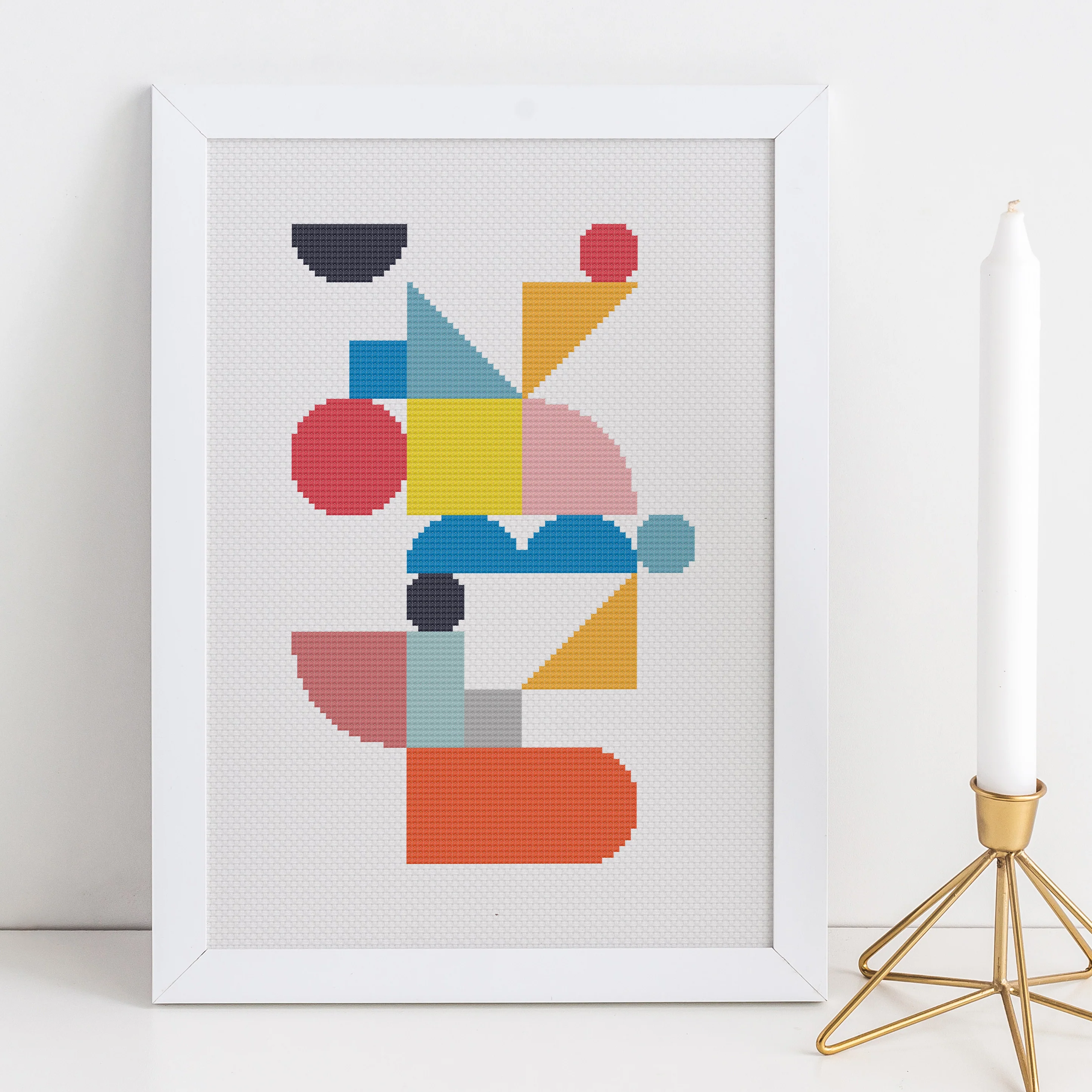 Geometric Playground Cross Stitch Kit - Image 2