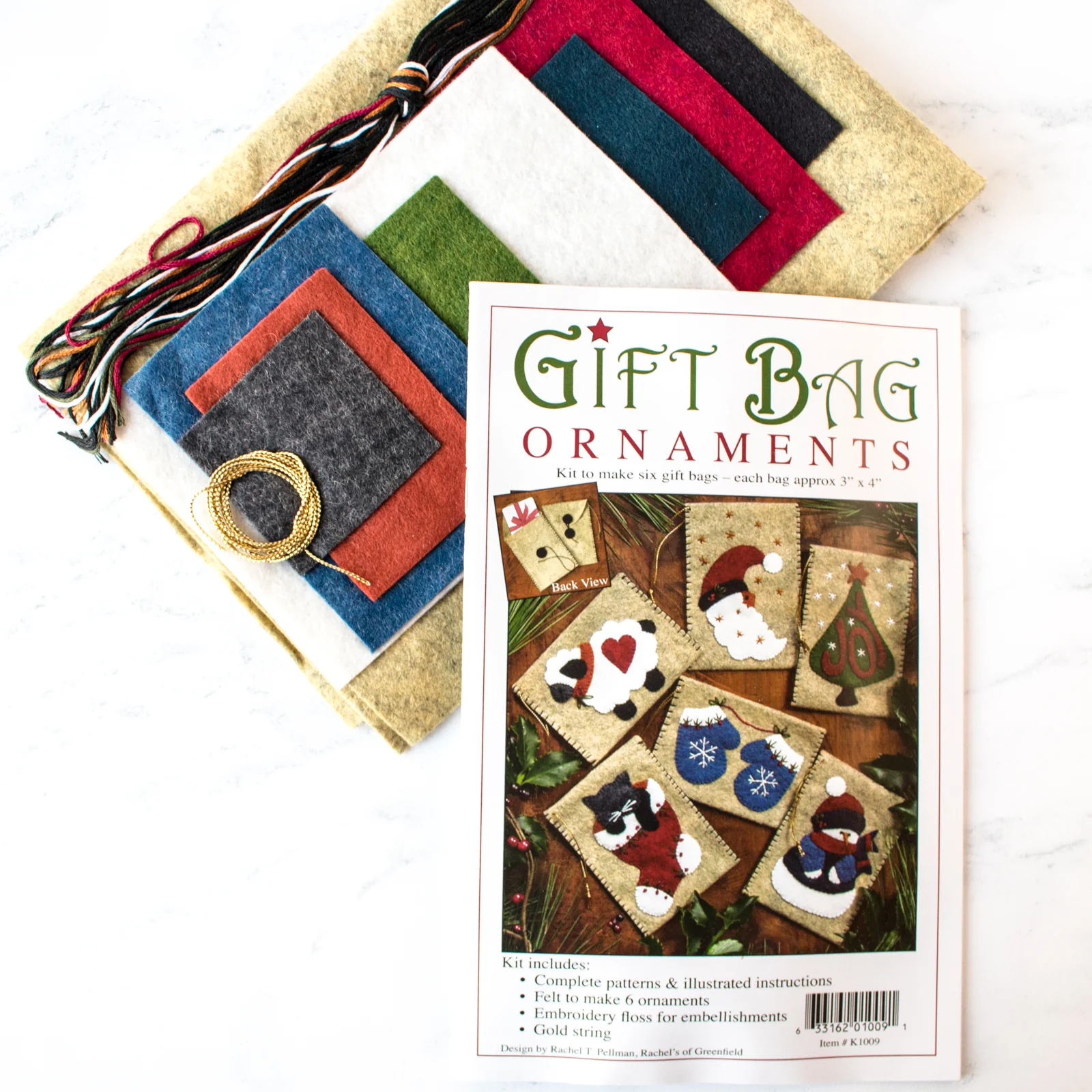Gift Card Holder Wool Felt Appliqué Kit - Image 3
