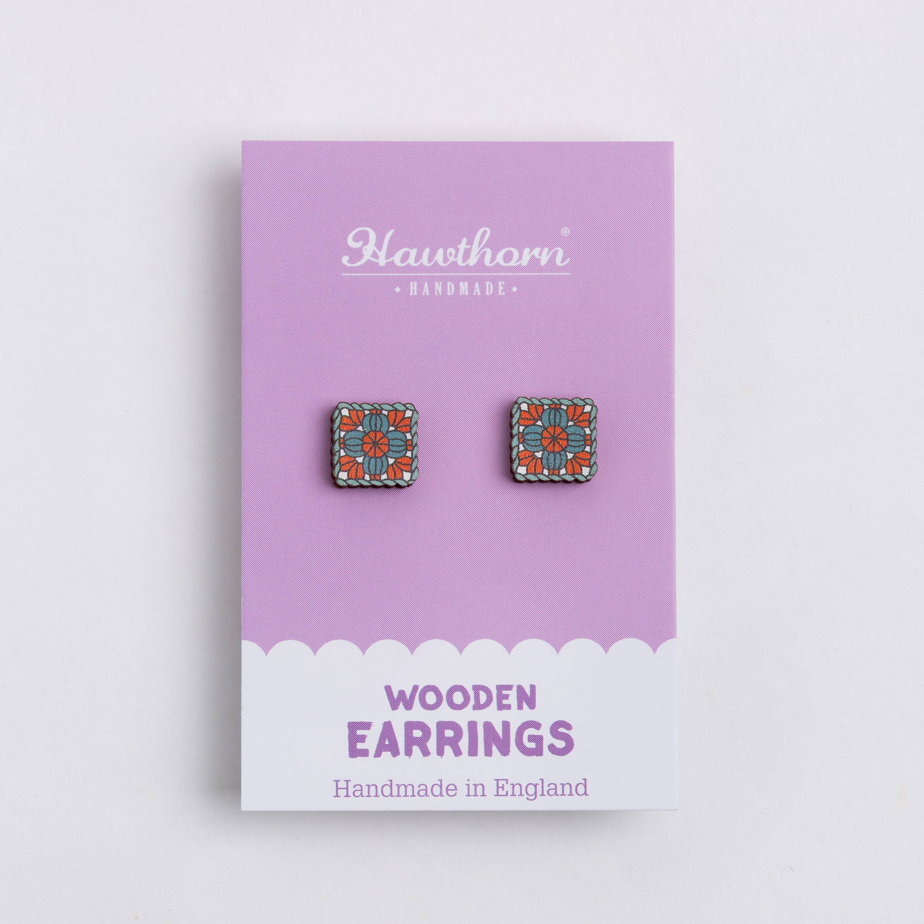 Crafty Earrings - Crochet Granny Square - Image 3