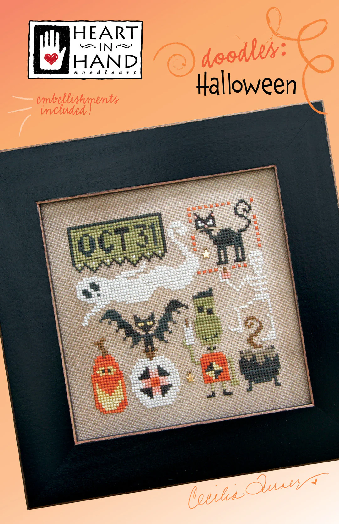 Halloween Doodles Cross Stitch Pattern - Image 3