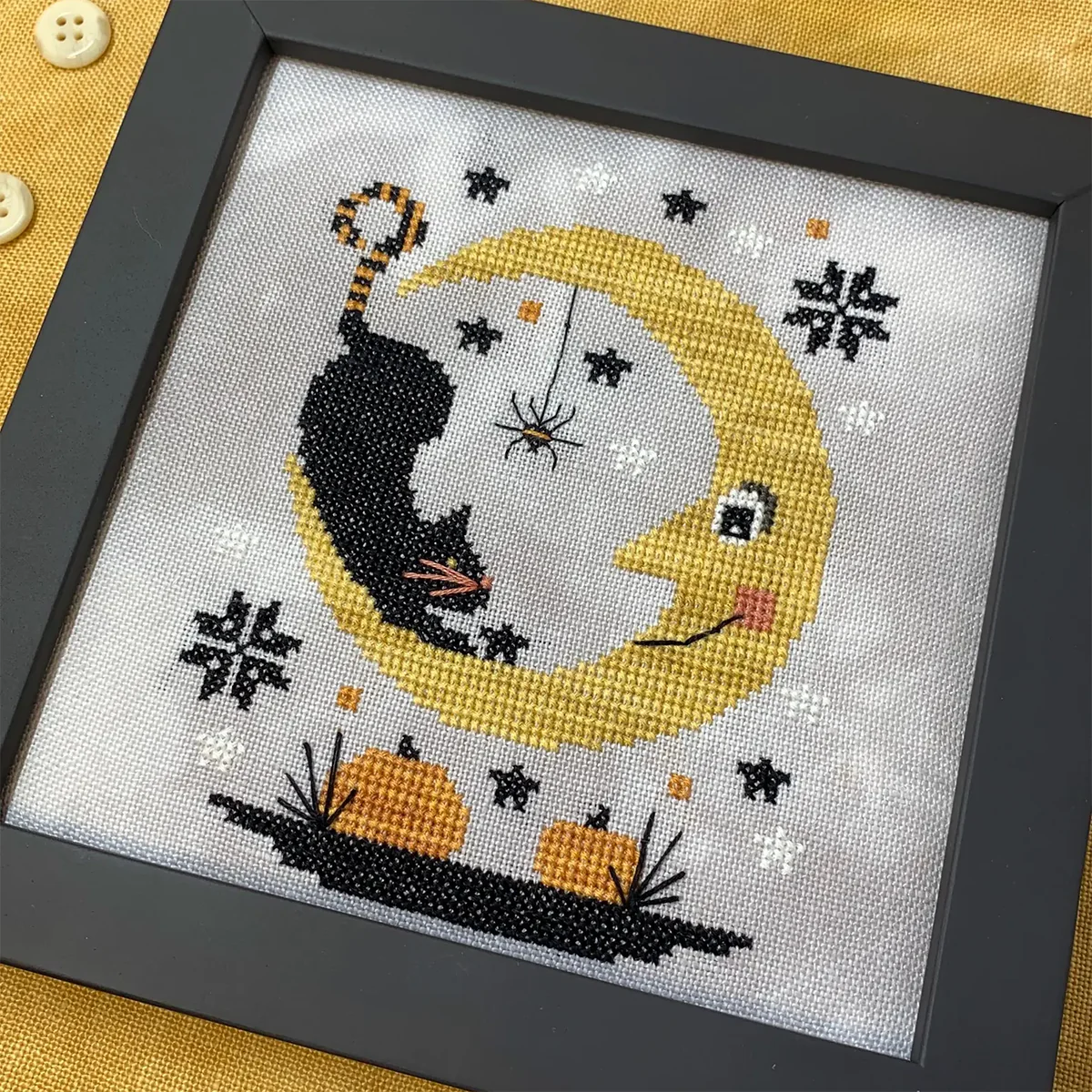 Halloween Moon Cross Stitch Pattern