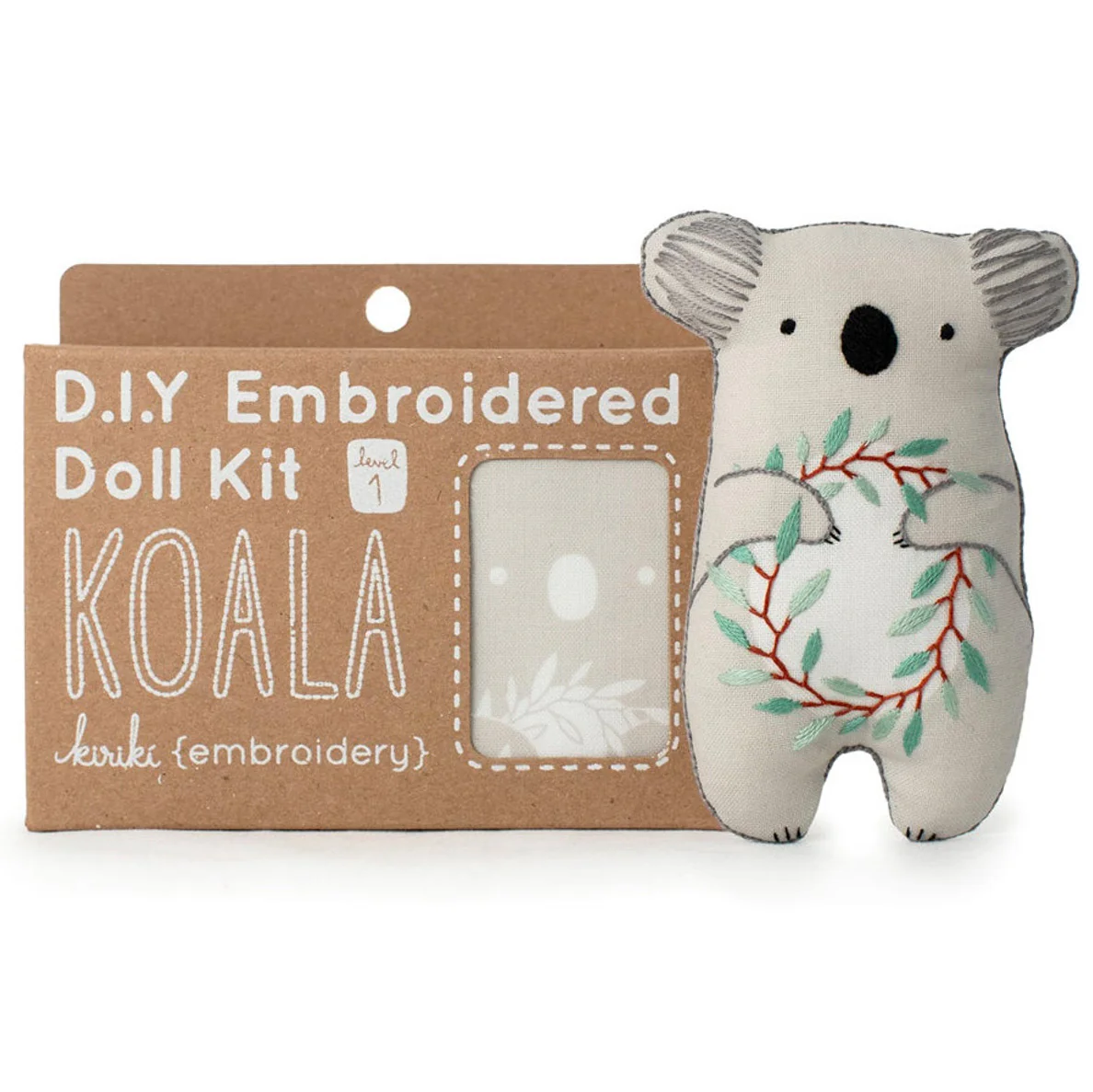 Hand Embroidered Plushie Doll Kit - Koala - Image 2