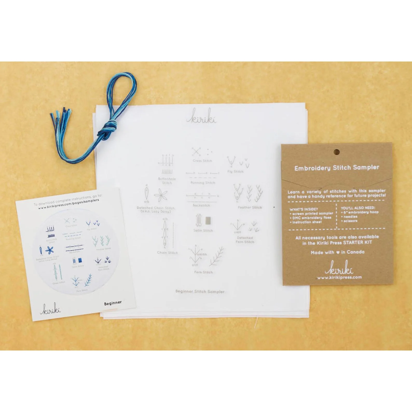 Hand Embroidery Stitch Sampler - Beginner Stitches - Image 4