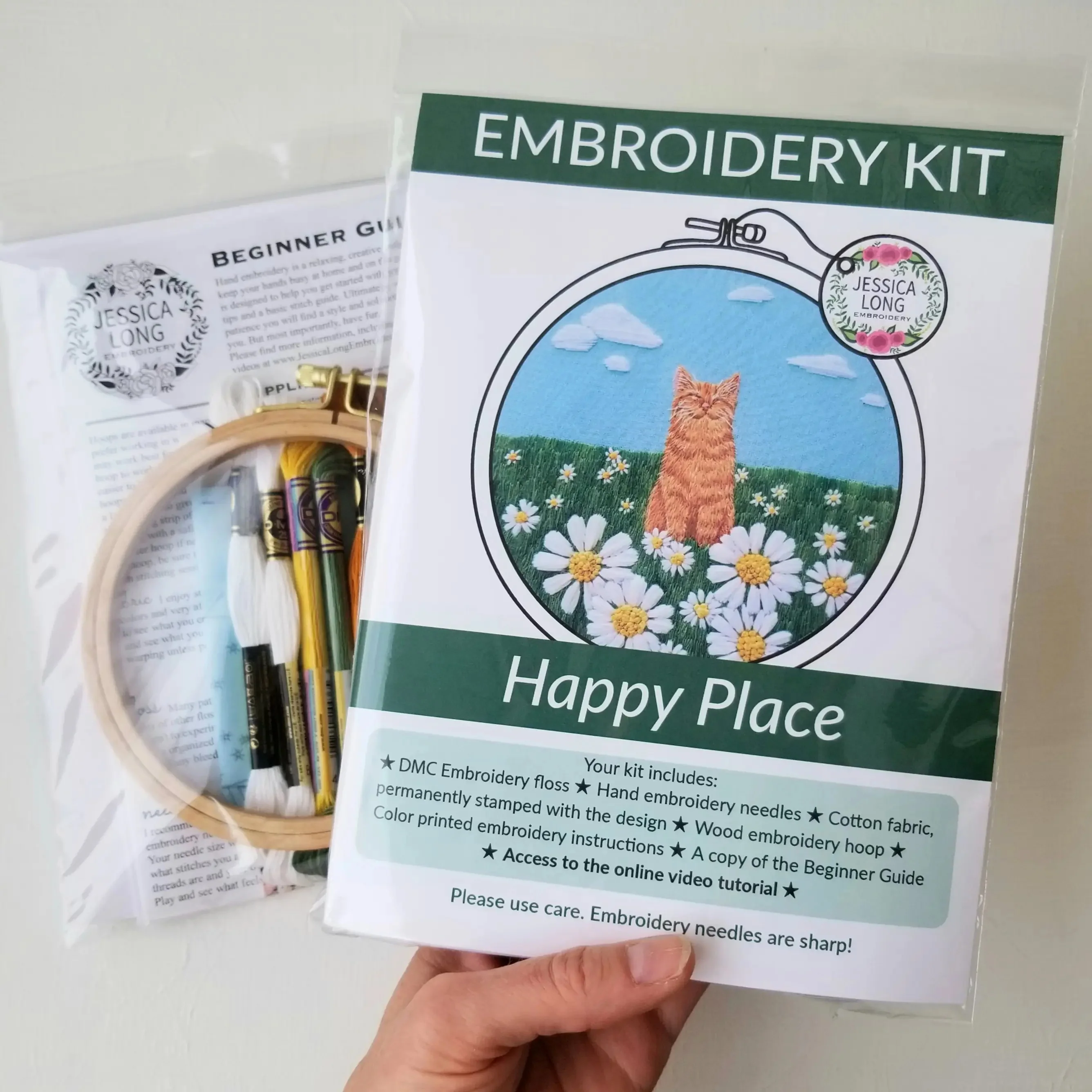 Happy Cat Hand Embroidery Kit - Image 5