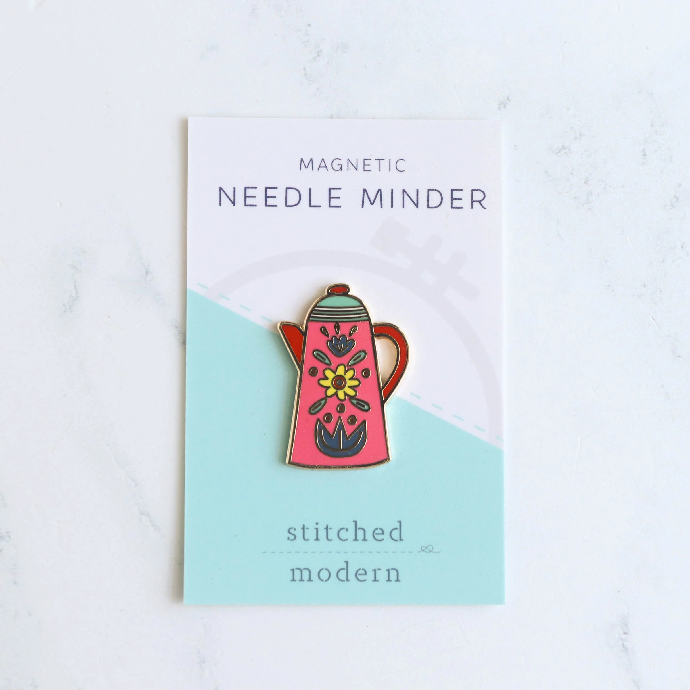 Pink Teapot Magnetic Needle Minder - Image 4