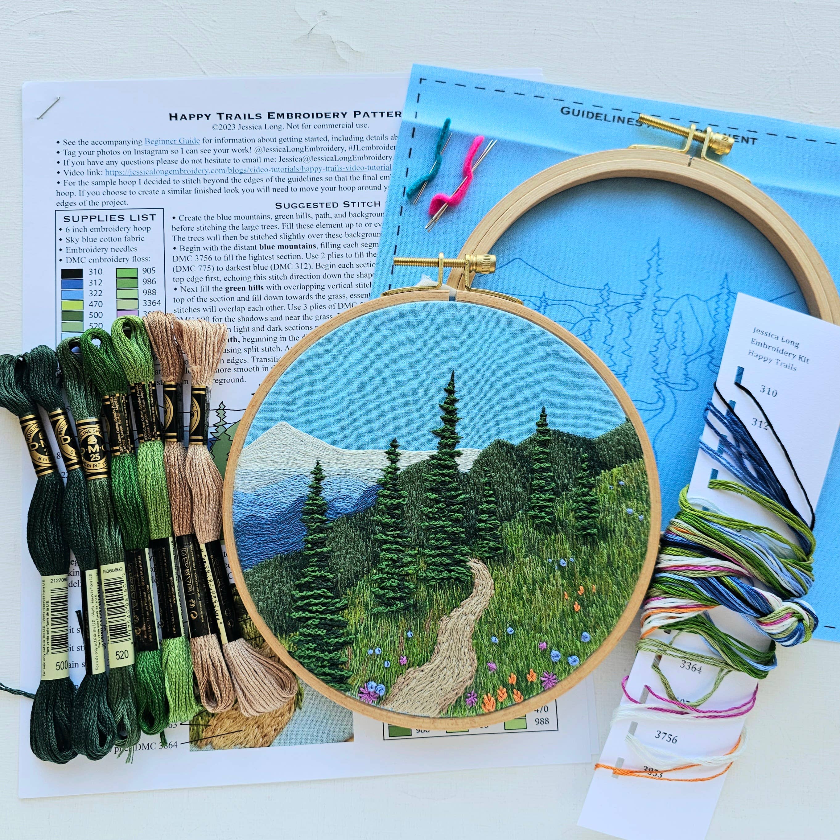 Happy Trails Hand Embroidery Kit - Image 4