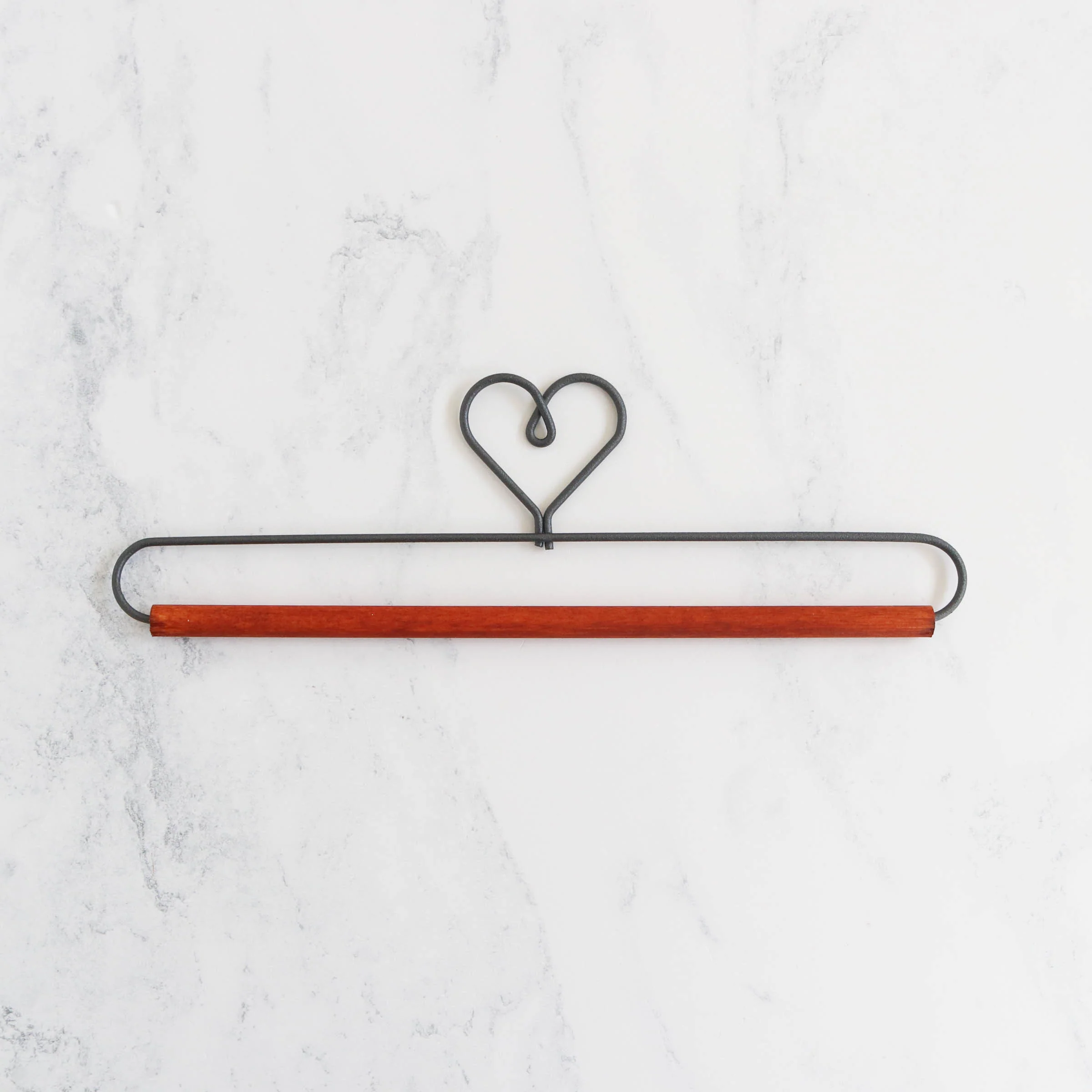 Heart Needlework Hanger with Wooden Dowel -7-1/2" - Image 2