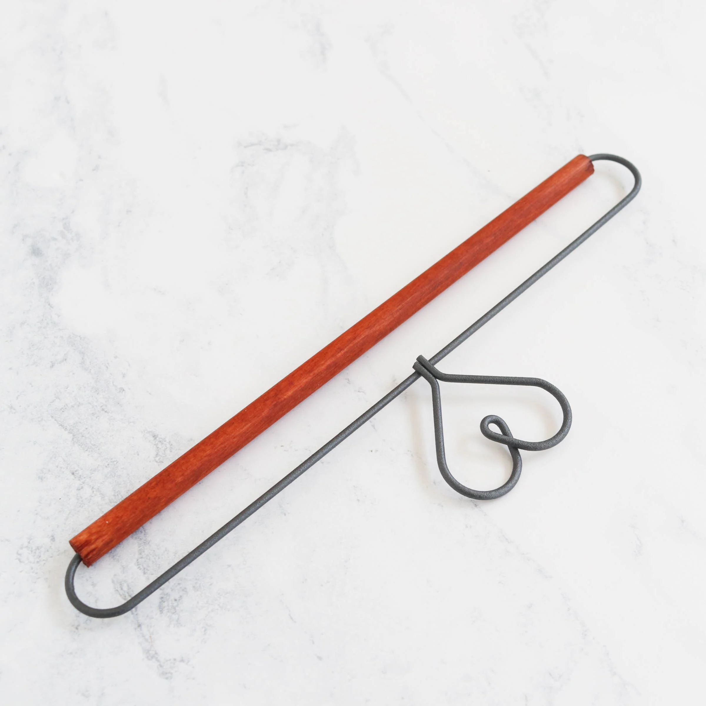 Heart Needlework Hanger with Wooden Dowel -7-1/2" - Image 5
