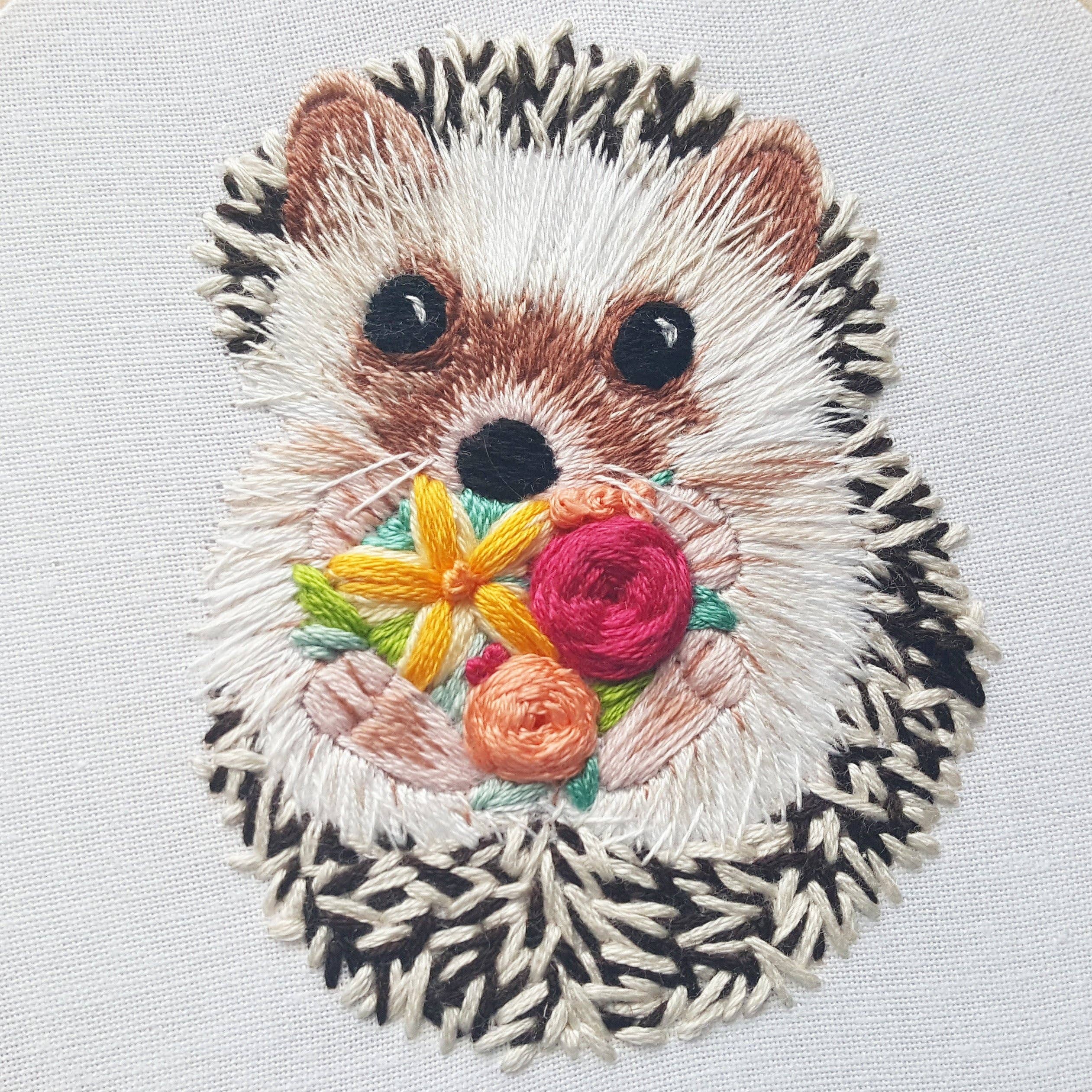 Hedgehog Hand Embroidery Kit - Image 3