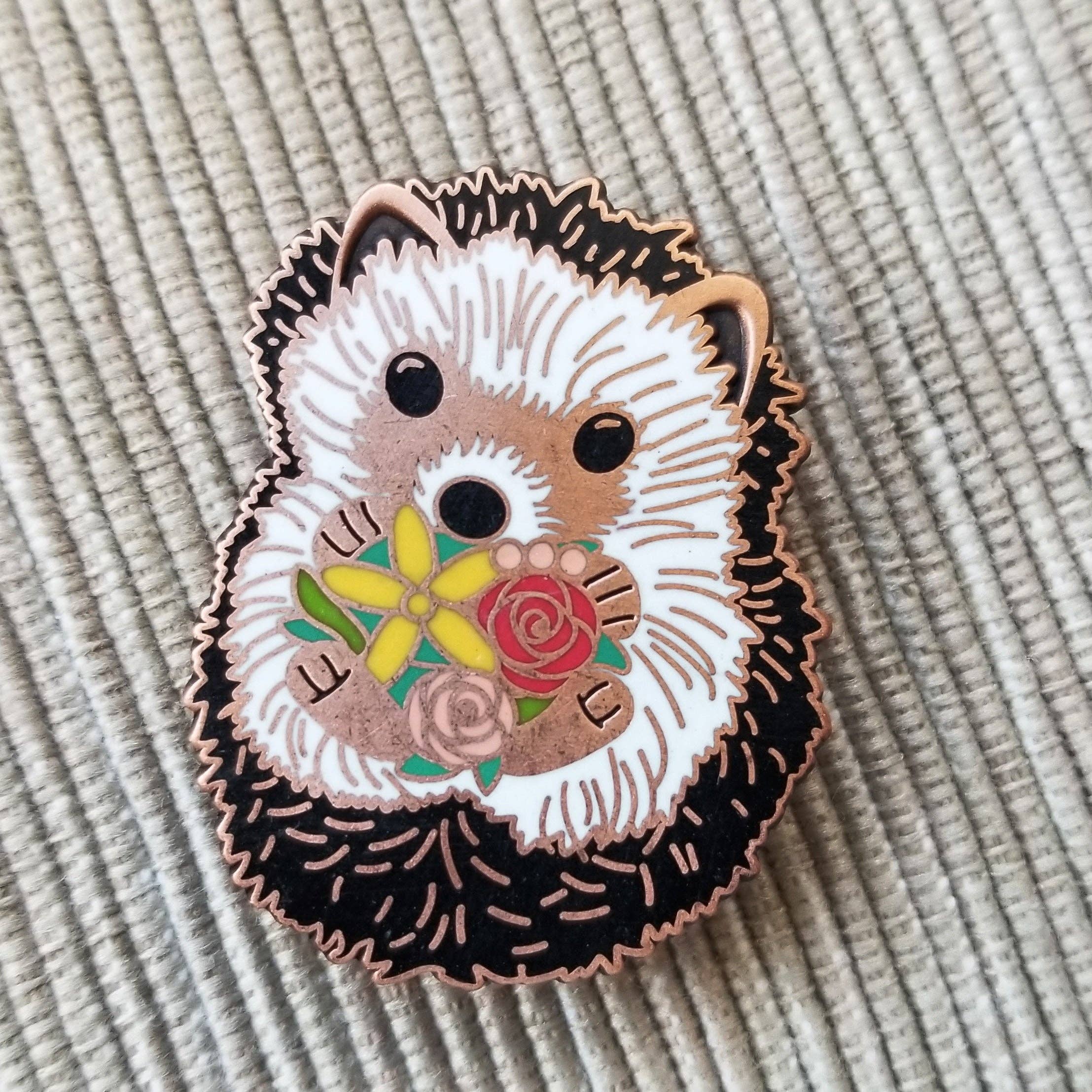 Hedgehog Enamel Needle Minder - Image 3