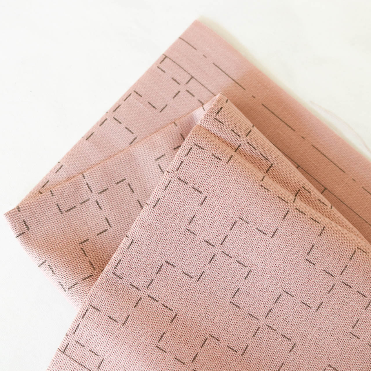 Hidamari Preprinted Sashiko Cloth - Juji-tsunagi (Linked Crosses) - Image 2