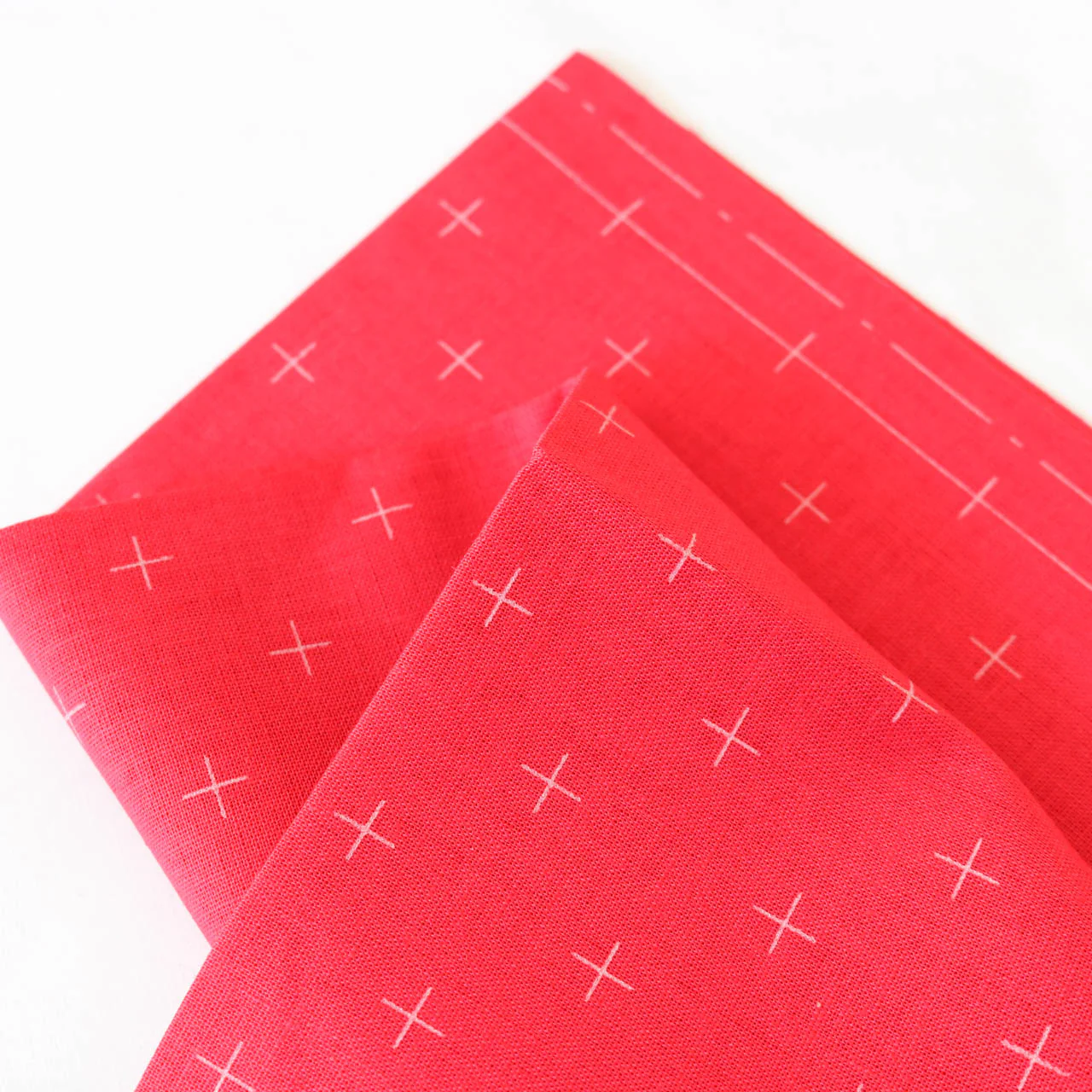 Hidamari Preprinted Sashiko Cloth - Kasuri (Crosses) - Image 2