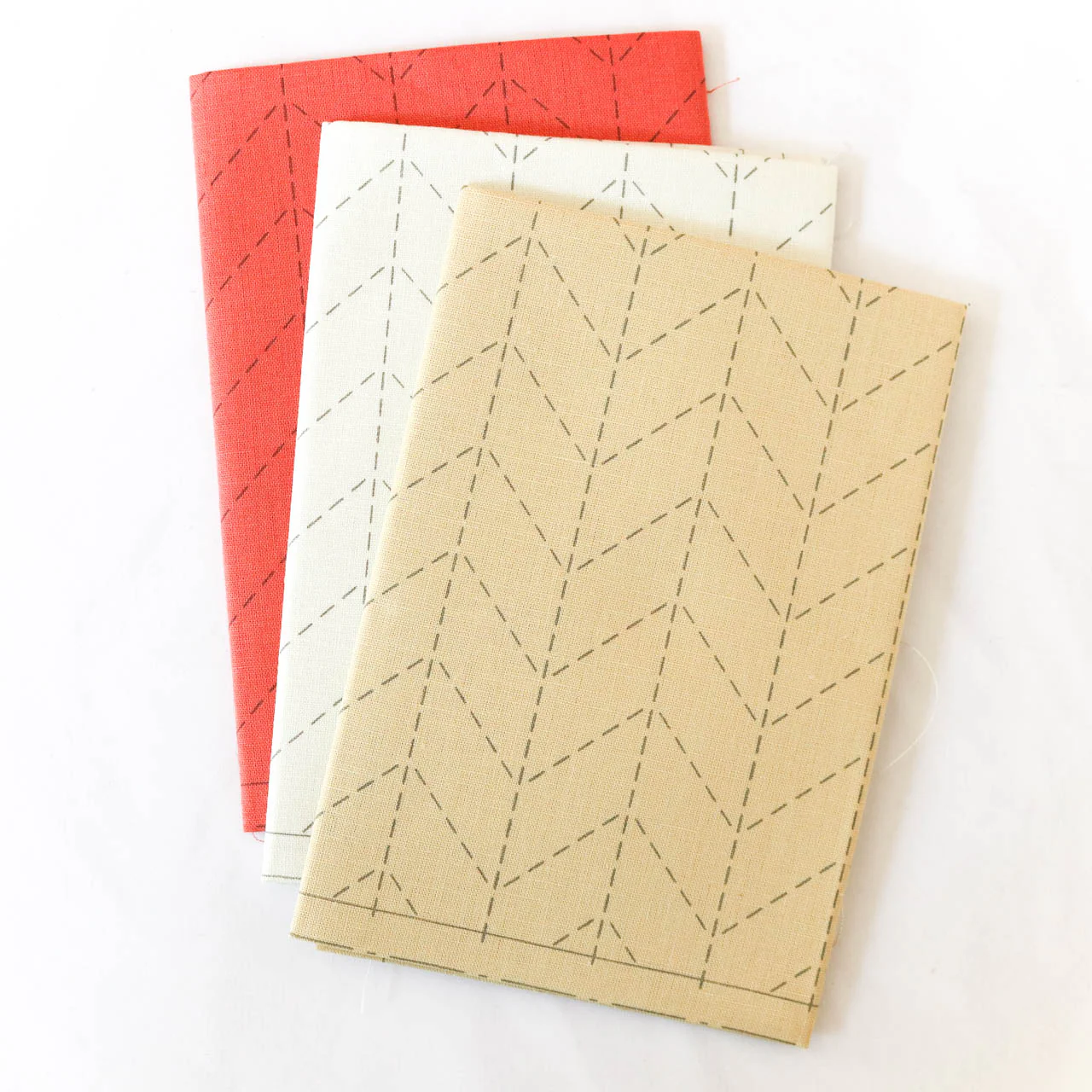 Hidamari Preprinted Sashiko Cloth - Sugiaya (Herringbone)