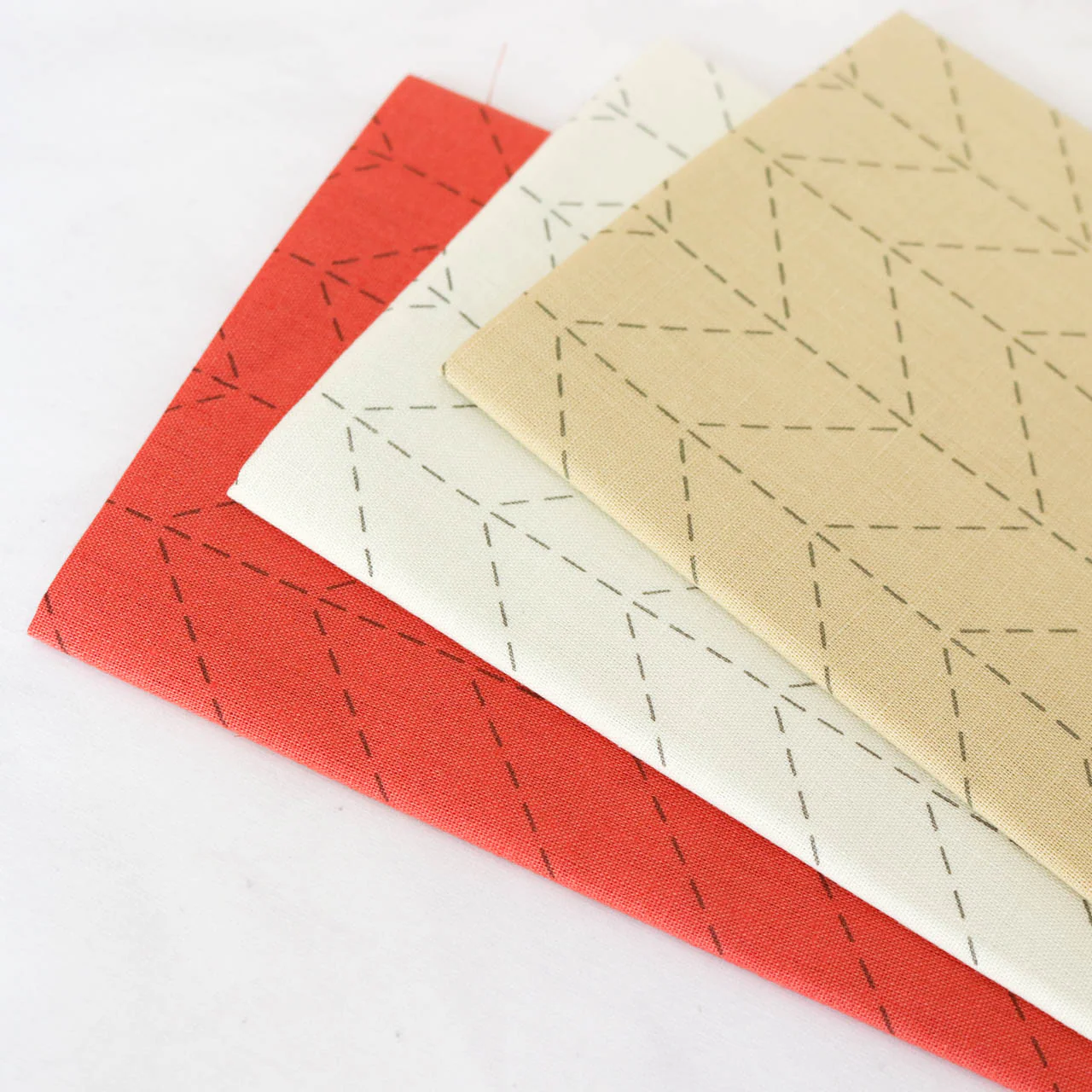 Hidamari Preprinted Sashiko Cloth - Sugiaya (Herringbone) - Image 6