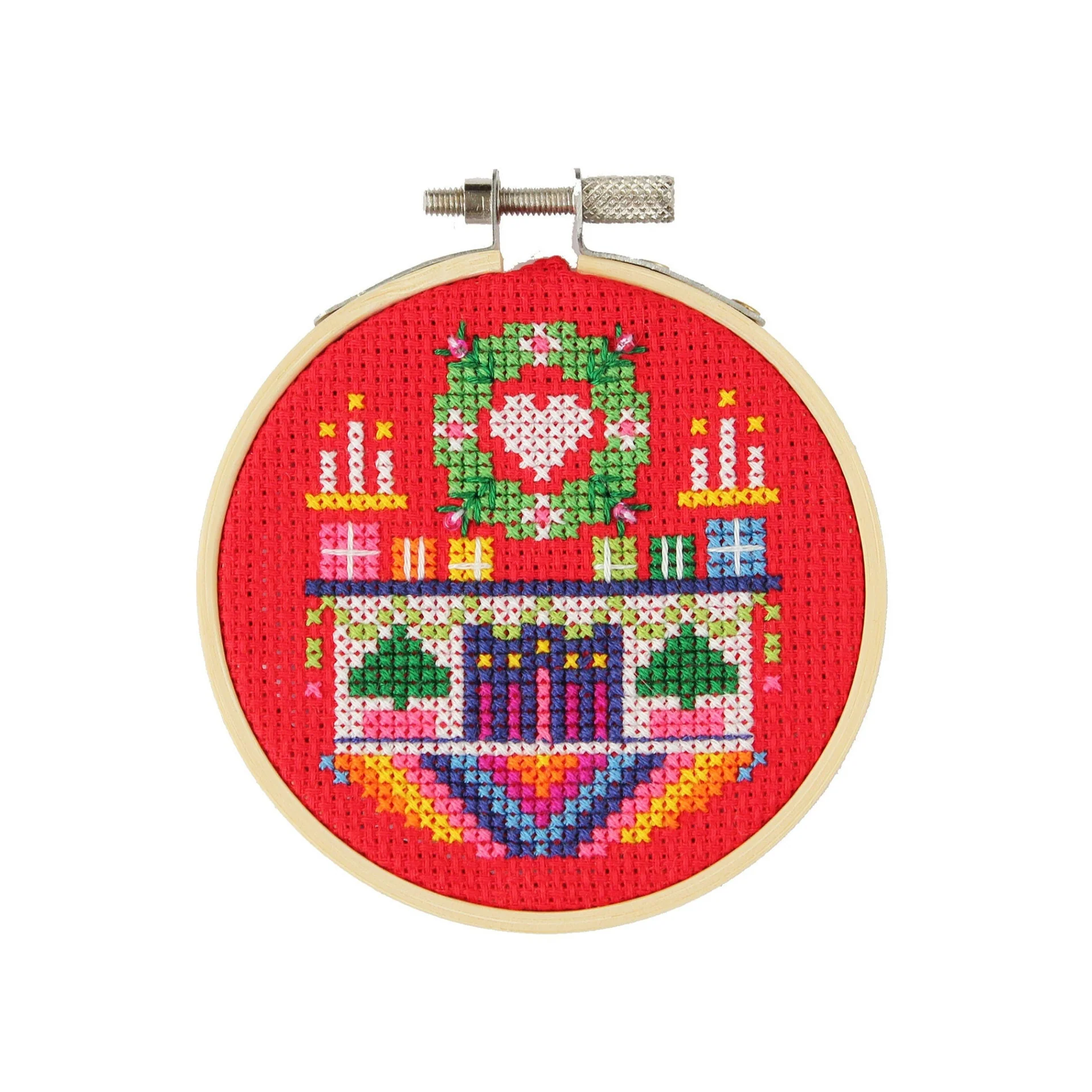 Holiday Hearth Cross Stitch Kit