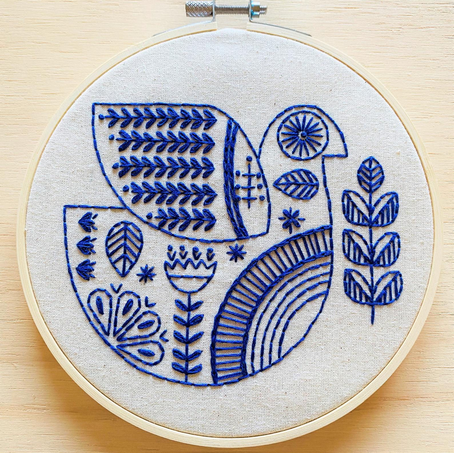 Hygge Dove Hand Embroidery Kit - Image 3